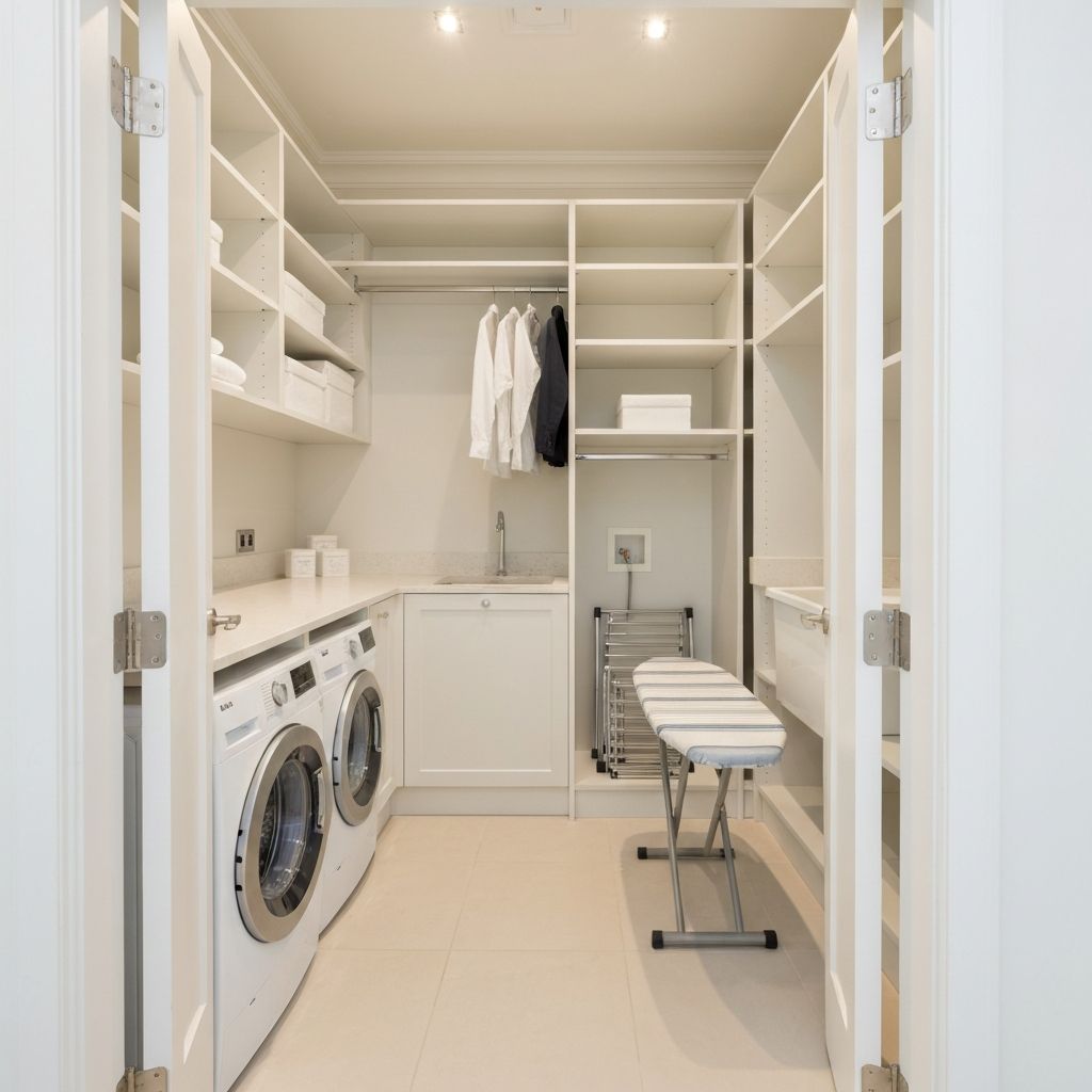 Elegant separate laundry room