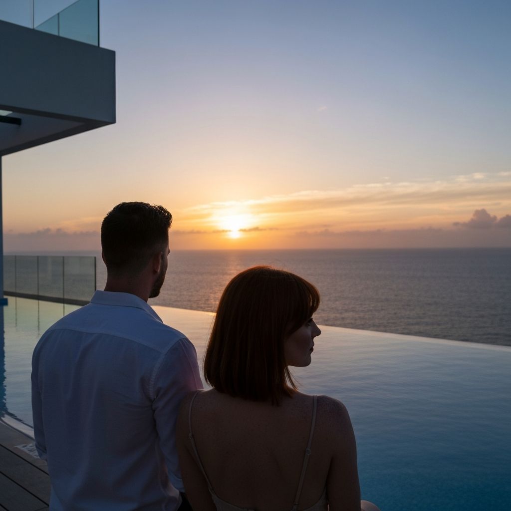 Rooftop sunset experience